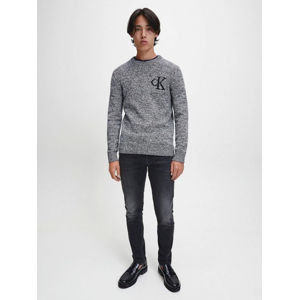 Calvin Klein pánský šedý svetr - XL (BEH)